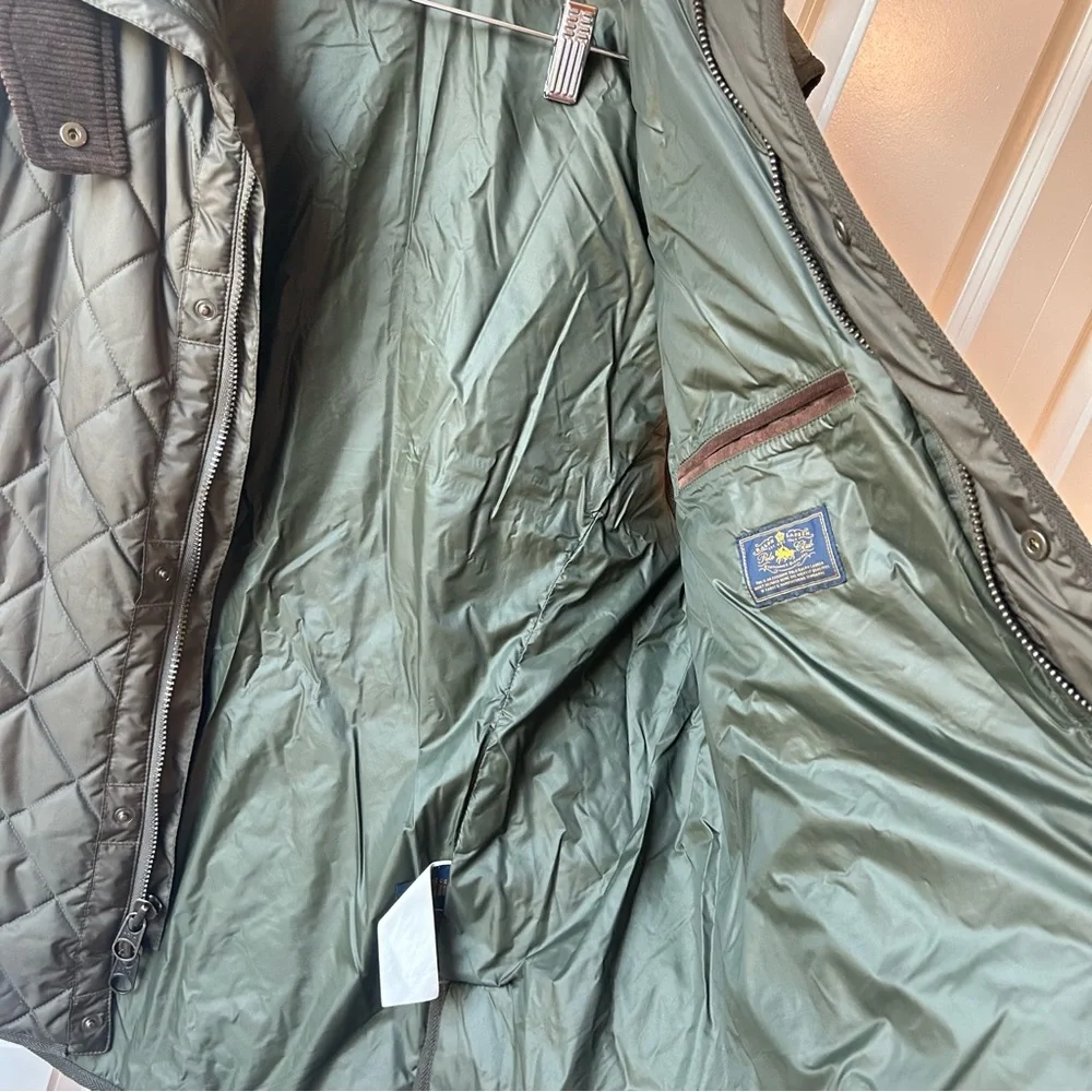 Polo Ralph Lauren Quilted Vest Olive Green Size L‎ - Picture 7 of 9